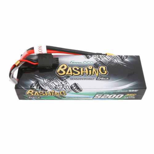 Gens Ace 2S LiPo Battery Hard Case 24# (5200mAh G-Tech XT60 35C 7.4V) GEA522S35X6GT