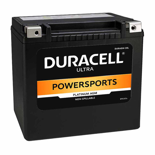 Duracell 20HL-BS AGM Motorcycle Battery DURAGM-20L Replaces YTX20L-BS ETX20L Duracell 20HL-BS AGM Motorcycle Battery DURAGM-20L Replaces YTX20L-BS ETX20L