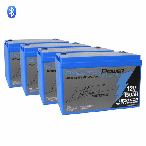 Precision Power 48V 150Ah Lithium Golf Cart Batteries with Bluetooth | Precision Power Lithium Batteries