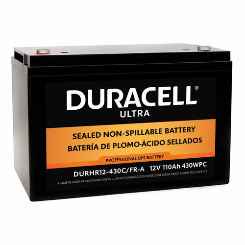 Duracell Ultra DURHR12-430C/FR-A 12 Volt 110 Ah High Rate Flame Retardant  AGM Battery
