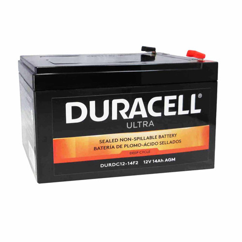 Duracell Ultra 12V 14Ah AGM Deep Cycle Battery DURDC12-14F2 4-Pack Bulk