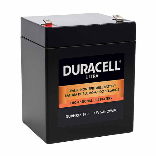 Duracell Ultra 12V 5Ah High Rate AGM UPS Replacement Battery DURHR12-5FR