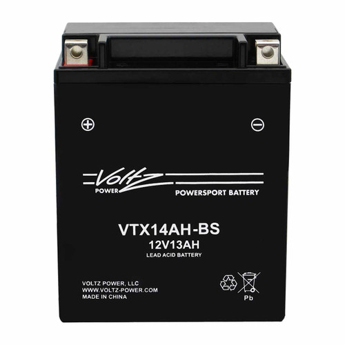 Voltz VTX14AH-BS AGM Powersport Battery – Replaces YTX14AH-BS