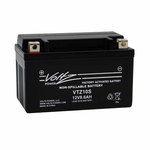 Voltz VTZ10S Z10S AGM Motorcycle Battery Replaces YTX7A-BS YTZ10S