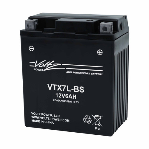 パスカル Voltz VTX7L-BS AGM Powersport Battery – Replaces YTX7L-BS & BTX7L-BS