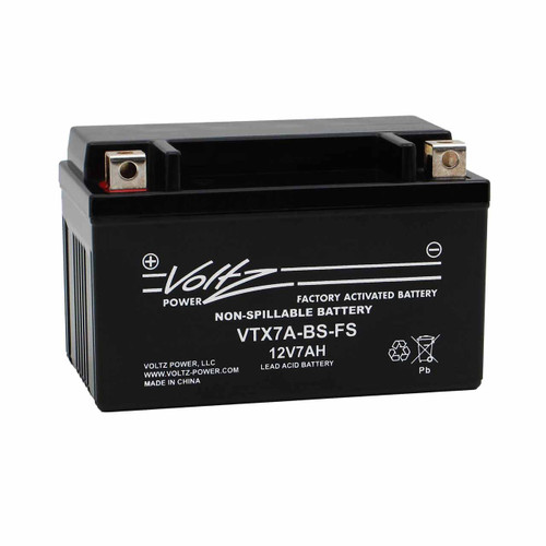 Voltz 7A-BS AGM Powersport Scooter Battery VTX7A-BS-FS