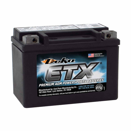 Deka ETX9 Group 9 AGM Motorcycle Battery that Replaces DURAGM-9 Powersport Batteries