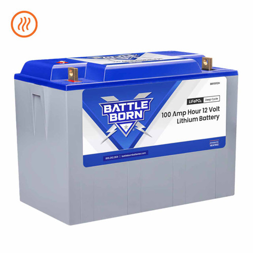 Battle Born Heated Lithium Deep Cycle Marine Battery  BB10012H