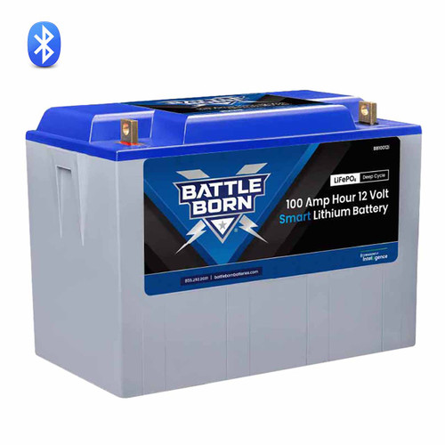 Battle Born 12V 100Ah Lithium Deep Cycle Battery with Bluetooth BB10012i