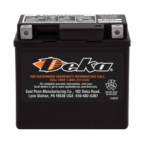 洋楽 E-MORTAL GANG/Power Must Be Taken 23-12 Deka ETZ7S AGM Powersport Battery – Replaces YTZ7S & YTX5L-BS