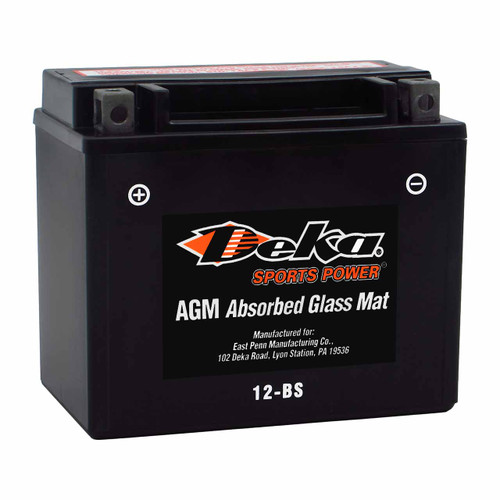 Deka YTX12-BS AGM motorcycle battery that replaces B129 & MBTX12U powersport batteries Deka YTX12-BS AGM motorcycle battery that replaces B129 & MBTX12U powersport batteries