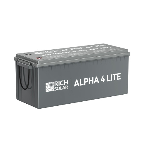 Alpha 4 Lite 24V Lithium Battery – 100Ah LiFePO4 Battery – Rich Solar