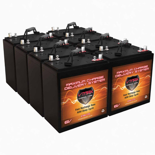 4-Pack of Group GC2 48V AGM Boom Lift Batteries – XTR6-235