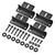 Rich Solar Panel Z- Bracket Black Finish with Installation Hardware
