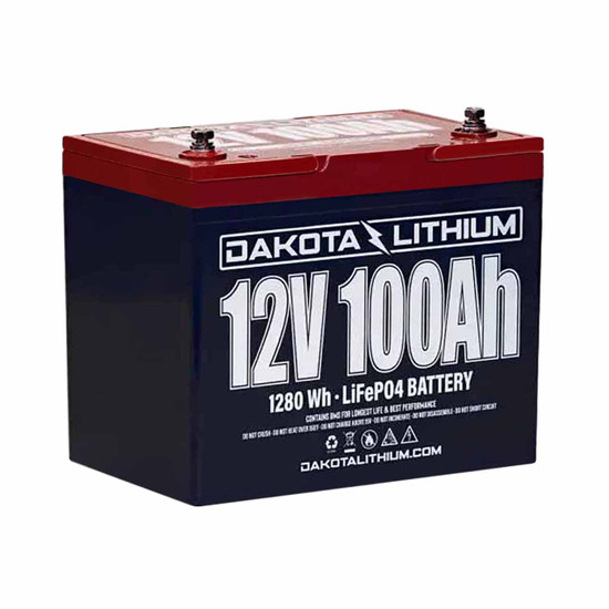 Dakota Lithium 12V 100Ah Self-Heated Lithium Deep Cycle Marine Battery