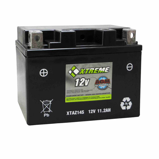 Xtreme Z14S AGM Motorcycle Battery XTAZ14S