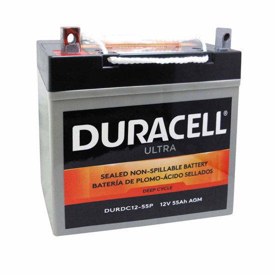 Duracell 12V 55Ah AGM Deep Cycle Battery DURDC12-55P Replaces PS-12550 UB12550