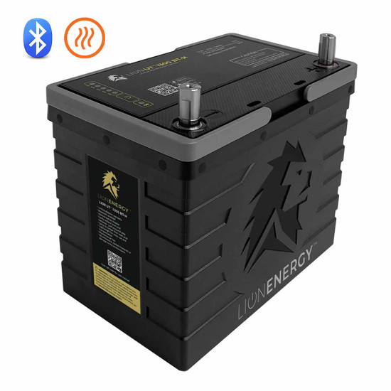 Lion Energy 12V 105Ah Self-Heated Deep Cycle Lithium Battery with Bluetooth