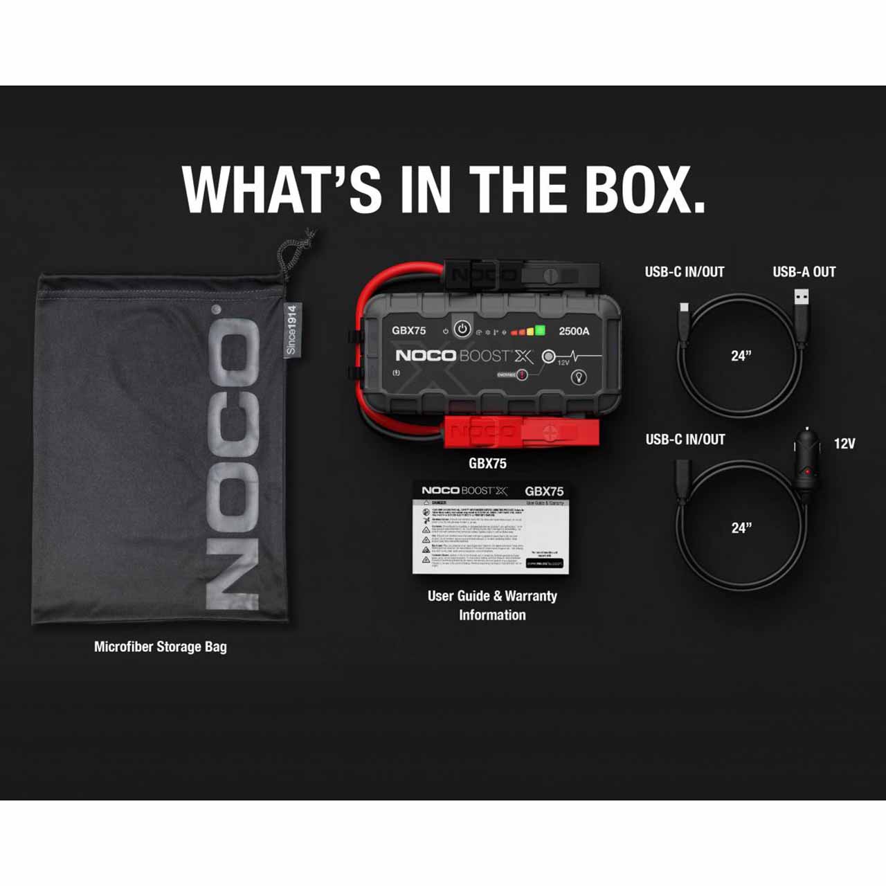 NOCO GBX75 Battery Jump Starter (2500A) | NOCO Jump Starter