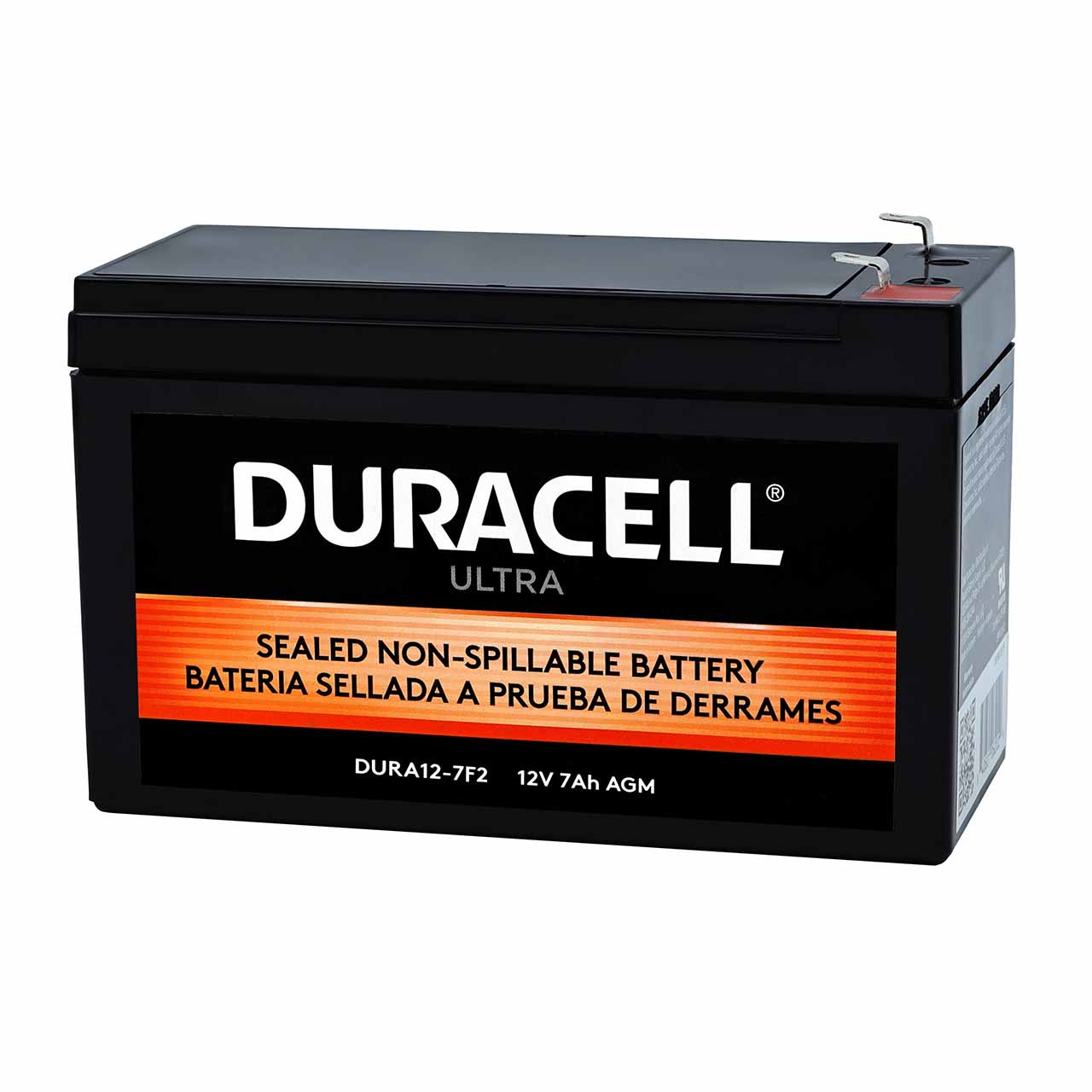 Duracell DURA12-7F2 12V 7Ah AGM UPS Battery with F2 Terminals