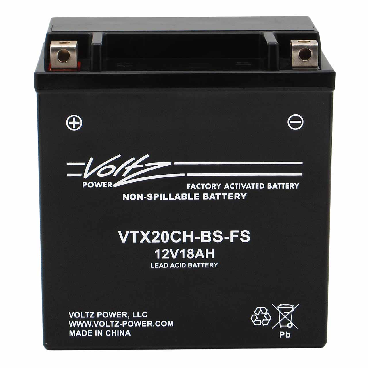 Voltz VTX20CH-BS-FS AGM Powersport Battery – YTX20CH-BS & CTX20CH-BS