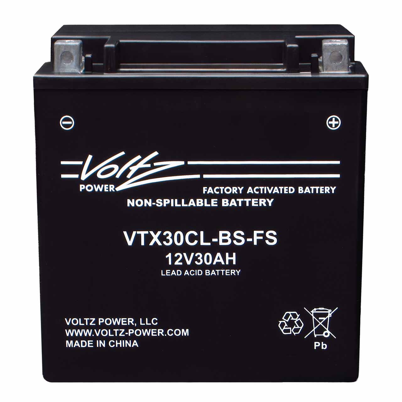Voltz VTX30CL AGM Jet Ski Battery – Replaces YB30CL-B & CB30CL-B