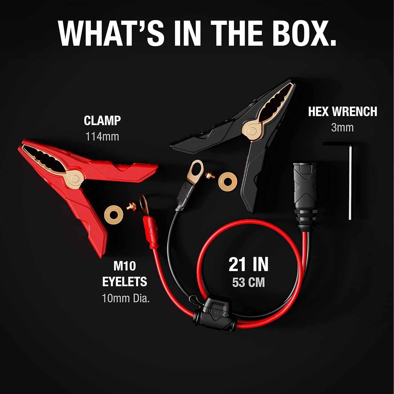 NOCO GC014 X-Connect XL Battery Clamps with M10 Eyelets