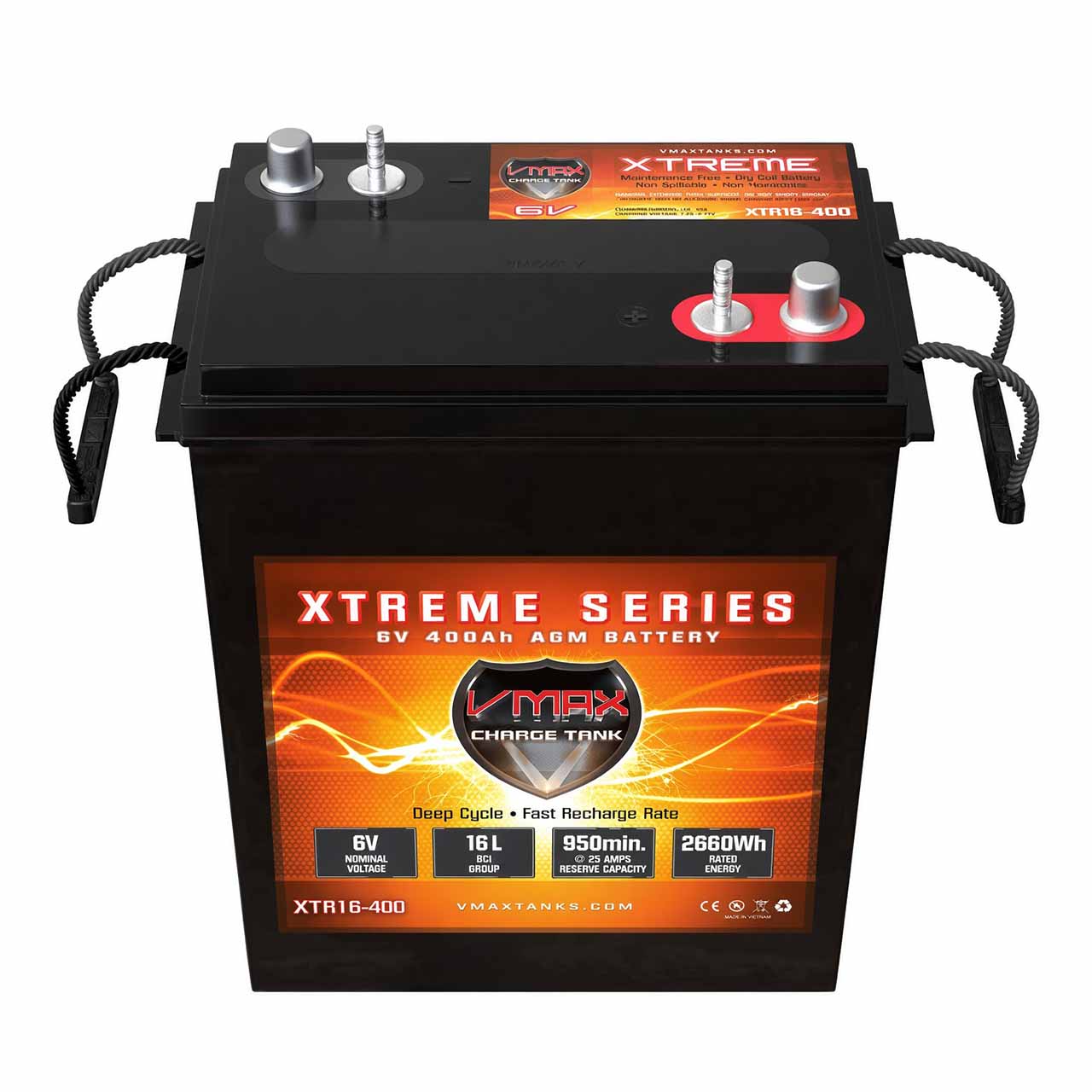 VMAX 48 Volt Scissor Lift Batteries – Group 903 & L16 / AGM / 400Ah
