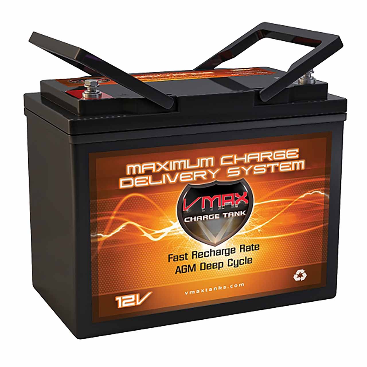 VMAX MR107-85 12V Deep Cycle Marine Battery – Group 24