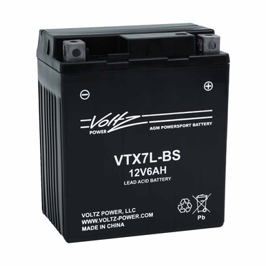 Voltz VTX7L-BS AGM Powersport Battery – Replaces YTX7L-BS & BTX7L-BS