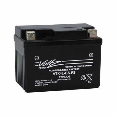 Voltz VTX4L-BS-FS AGM Powersport Battery – Replaces YTX4L-BS