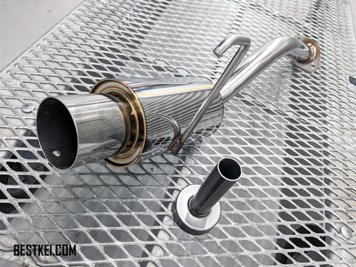 Giga N1 Muffler - All Stainless Exhaust - Honda Acty Truck HA3, HA4 Models - 1990-1999