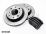 Brake Package - 2 Piece - Front Brake Pads, Front Brake Rotors - Honda Acty Truck HA6, HA7 Models - 1999-2009