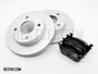 Brake Package - 2 Piece - Front Brake Pads, Front Brake Rotors - Nissan Figaro - 1991 Models