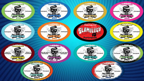 Slamology Participant Oval Stickers