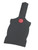 Palette à mèches plastique antidérapant couleur noir • S • 14 cm