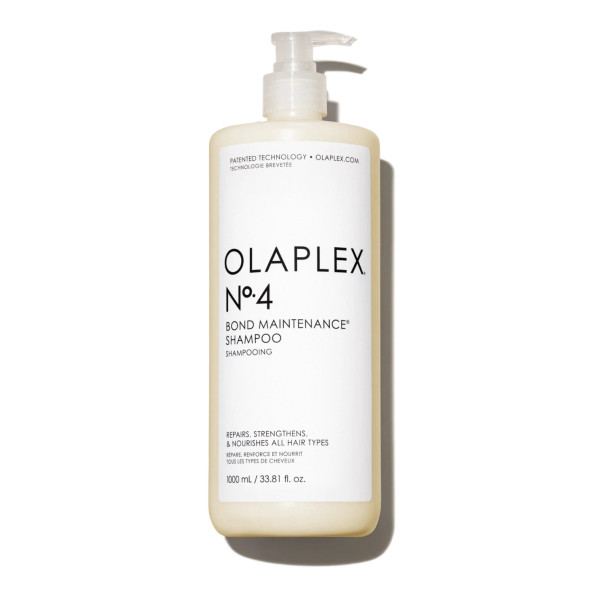 shampooing olaplex n°4 bond maintenance 1000 ml – soin réparateur nourrissant et fortifiant pour cheveux abîmés, colorés ou cassants