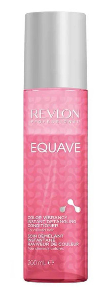 soin démêlant revlon equave 200 ml – spray bi-phase raviveur de couleur, protège et prolonge l’éclat des cheveux colorés