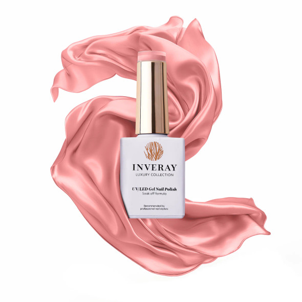inveray vernis semi permanent 123 peachy blossom 10 ml – gel polish uv led pêche rosé lumineux longue tenue