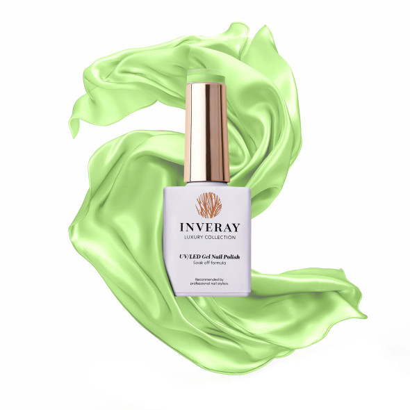 inveray vernis semi permanent 125 limelicious 10 ml – gel polish uv led vert lime vibrant longue tenue