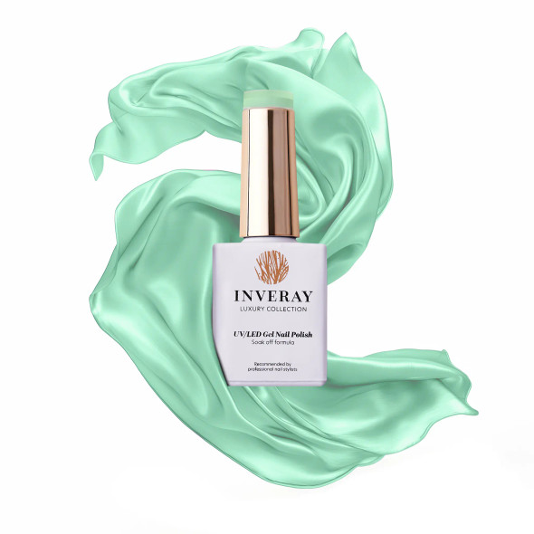 inveray vernis semi permanent 126 spot-on sopot 10 ml – gel polish uv led bleu turquoise vif longue tenue