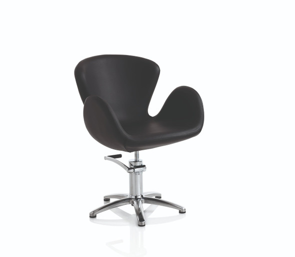 Fauteuil de coiffure base en étoile  • Hair charlotte • 65 x 63 cm / hauteur réglable 93 – 108 cm