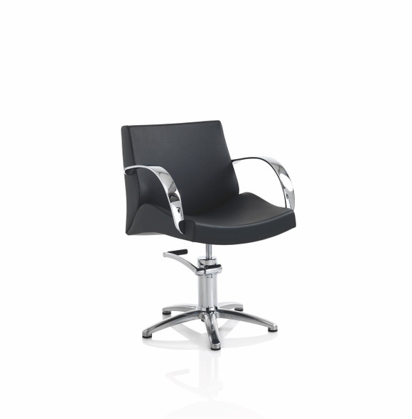 Fauteuil de coiffure base en étoile  • Hair Moon • 60 x 52 cm / hauteur réglable 94 – 109 cm