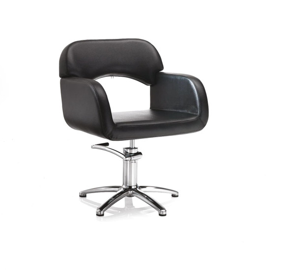 Fauteuil de coiffure base en étoile  • Hair Sage • 61 x 51 cm / hauteur réglable 88 – 100 cm