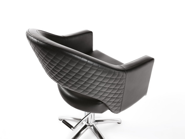 Fauteuil de coiffure base en étoile  • Hair Paris • 63 x 60 cm / hauteur réglable 85 – 97 cm