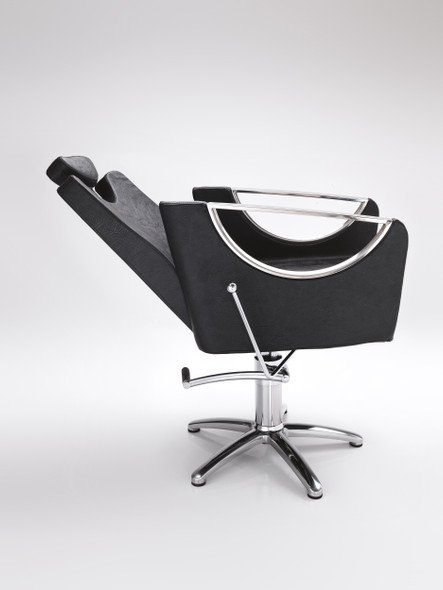 Fauteuil de coiffure base carrée  • Hair Crown • 59 x 63 cm / hauteur réglable 86 – 98 cm