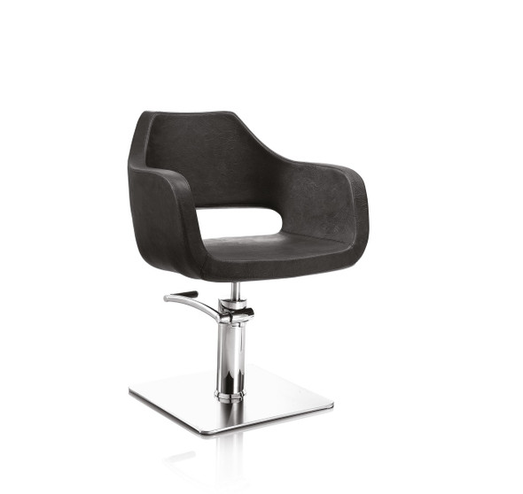 Fauteuil de coiffure base carrée  • Hair Regency • 61 x 65 cm / hauteur réglable 80 – 92 cm
