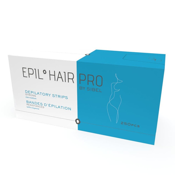 Bandes d'épilation non tissées résistante • Boîte distributrice 250 feuilles • Epil'Hair Pro