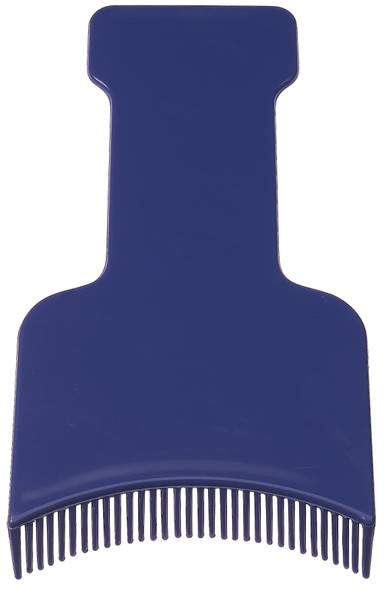 Palette à mèches plastique avec dents • couleur bleu • 12,5 cm x 25 cm