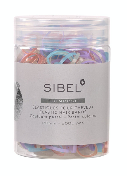 Élastiques cheveux caoutchouc TPU permet de retirer l’élastique sans tirer • 20 mm couleurs •  500 pièces
